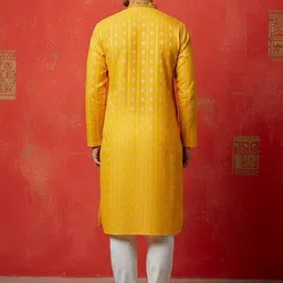 NFC CREATION Thread Work Pure Cotton Kurta With Pyjamas image 2