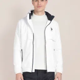 U.S. Polo Assn. White Regular Fit Wind Cheater-picture-47