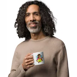 Mr UVD White Printed Ceramic Cup image 5