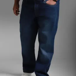 High Star Blue Cotton Regular Fit Jeans-image-94