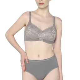 Wacoal Grey Comfort Fit Embroidered Bra image 5
