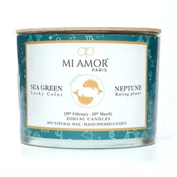 MI AMOR PARIS Zodiac Pisces White Scented Pisces 3 Wick Jar Candle image 4