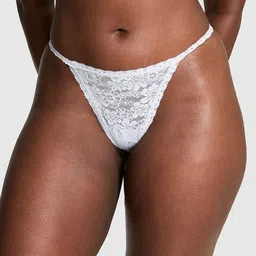Victoria's Secret Women Low-Rise Wink V-String Lace Bikini Briefs-image-70