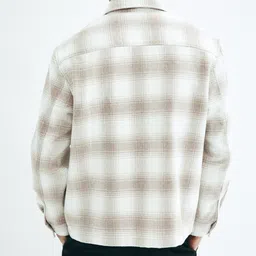 H&M Men Regular Fit Flannel Overshirt image 3