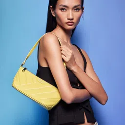 MIRAGGIO Yellow PU Lucy Shoulder Bag-picture-12