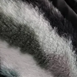 Babyhug Woven Full Sleeves Winter Fur Jacket With Camouflage Design - Black image 4