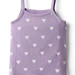 Babyhug 100% Cotton Sleeveless Antibacterial Slips With Polka Dots & Floral Print Pack Of 3 - Multi Colour image 4