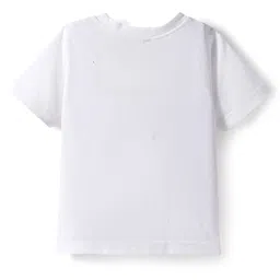 Robo Fry Cotton Woven Full Sleeves Jacket T-Shirt & Trouser Set With Text Print - Maroon & White image 4