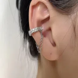 ROYAL NEEDS Oval Ear Cuff Earrings-picture-18