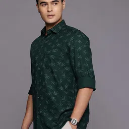 Allen Solly Sport Fit Floral Printed Pure Cotton Casual Shirt image 3