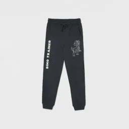 Fame Forever by Lifestyle Kids Grey Cotton Printed Trackpants-image-56