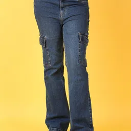 V-Mart Girls Cotton Relaxed Fit Stretchable Jeans-picture-16