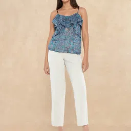 RAREISM Multi Cotton Blend Printed Sleeveless Top image 4