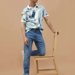 Fame Forever By Lifestyle Light Blue Cotton Slim Fit Jeans image 4