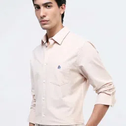 Rare Rabbit Mustard Regular Fit Solid Shirt image 4