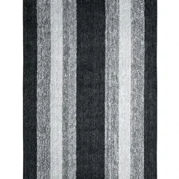 Saral Home Black Microfiber Striped Antiskid Carpet (180 x 270 cm) image 3