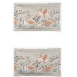 Ddecor Live beautiful Omega Brown 144 TC Cotton Queen Bedsheet with 2 Pillow Covers image 4