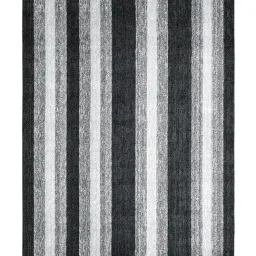 Saral Home Black Microfiber Striped Antiskid Carpet (180 x 270 cm) image 2
