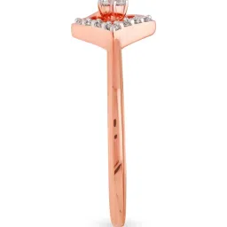 Malabar Gold and Diamonds 18k IGI Certified Diamond Rose Gold Ring for Women image 4