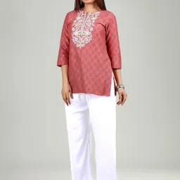 Cotton Culture Coral Kurta image 4