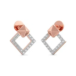 Joyalukkas 18k Rose Gold & Diamond Stud Earrings-image-96