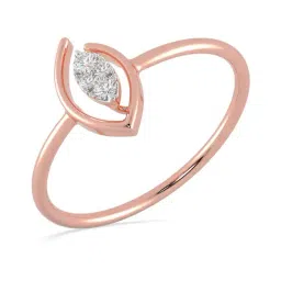 Malabar Gold and Diamonds 18k Rose Gold & Diamond Mine Ring for Women-picture-31