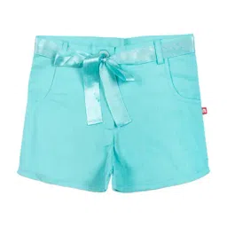 Nino Bambino Kids Aqua Sky Organic Cotton Shorts-image-1