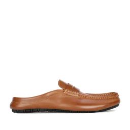 Bata Men's MARK Tan Mule Shoes-picture-34