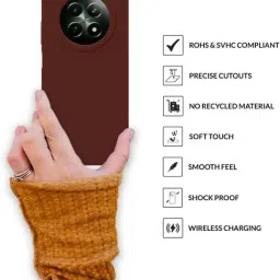 Sprig Back Cover for Realme 12 5G (Brown) image 3