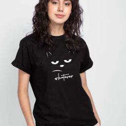 Bewakoof Black Graphic Print T-Shirt-picture-7