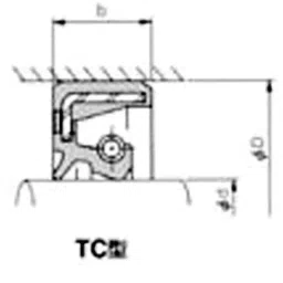 NOK φ90x125 mm TC Type Rubber Oil Seal, TC9012515 image 3