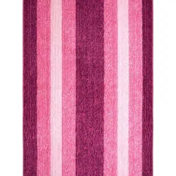 Saral Home Pink Microfiber Striped Antiskid Carpet (120 x 180 cm) image 3