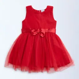 HOP Kids by Westside Red Bow Design Party Dress-image-26