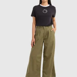 Levi's Olive Relaxed Fit Trousers image 4