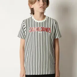Jack & Jones Junior Black Striped T-Shirt-picture-33