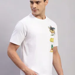 Rock.It White Regular Fit Printed T-Shirt image 4