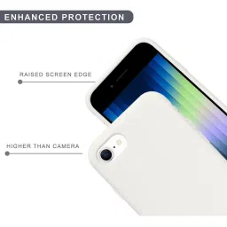 Sprig Liquid Silicone Back Cover for APPLE iPhone 8 (White) image 4