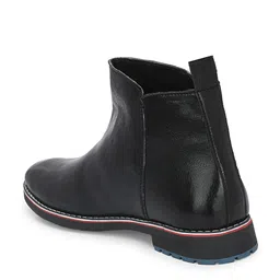 Azzaro Black Men Textured Regular Boots image 5