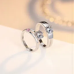 J.S ENTERPRISES Unisex Silver-Toned Stainless Steel Finger Ring-picture-17