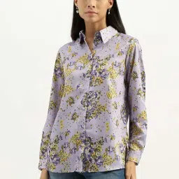 United Colors of Benetton Purple Printed Shirt-image-83