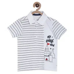 MINIKLUB Boys White Striped Polo T-Shirt-picture-11