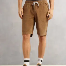 Thomas Scott Beige Regular Fit Shorts-picture-16