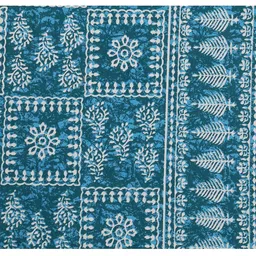 Dhawariya's Blue Cotton 180 TC Double Bedsheet image 4