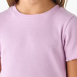Juniors by Babyshop Girls Solid Round Neck Cotton T-shirt image 3