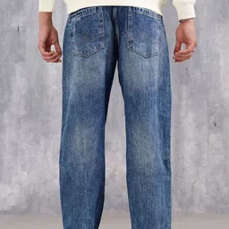 WROGN Men Slim Fit Mid-Rise Highly Distressed Heavy Fade Stretchable Jeans image 5