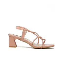 Flat n Heels Women Solid Block Sandals image 3