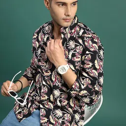 SHOWOFF Men Standard Slim Fit Floral Printed Casual Shirt-picture-19