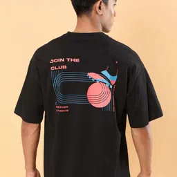 CULT Men Black Join the Club Oversized fit T-shirt-picture-39