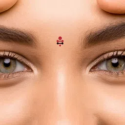 Comet Busters Traditional Designer Bindi - Red & Black image 5
