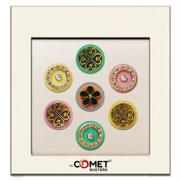 Comet Busters Premium Round Designer Handcrafted Bindi - Multicolor-picture-27
